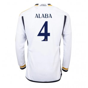 Real Madrid David Alaba #4 Domaci Dres 2023-24 Dugim Rukavima
